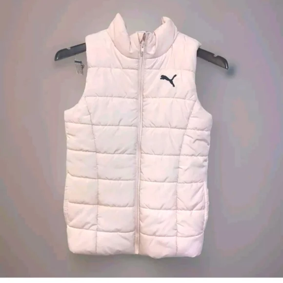 Puma vest women's size 10 Medium puffer Pink M - Picture 1 of 11